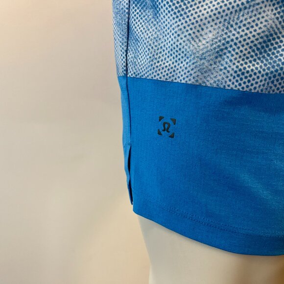 Lululemon Men's Lane Line Swim Short 6" In Blue and White -Size Medium - Picture 4 of 5